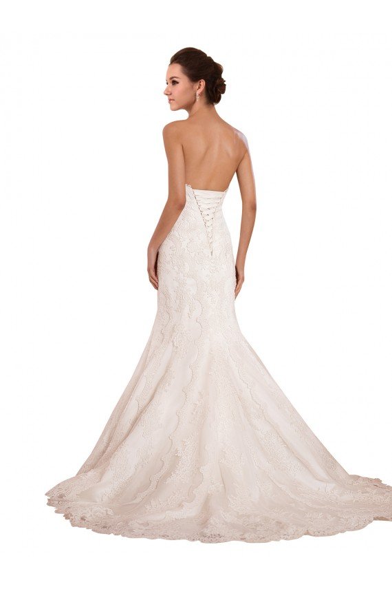 Affordable Sweetheart Neckline Sexy Mermaid Lace Wedding Dress