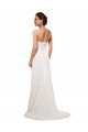 Affordable Sweetheart Neckline Chiffon Wedding Dress with Criss-Cross Ruched Bodice