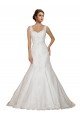 Affordable Sweethart V-Neckline Lace Wedding Dress with Shoulder Straps