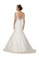 Affordable Sweethart V-Neckline Lace Wedding Dress with Shoulder Straps