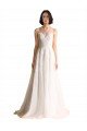 Affordable Illusion Neck A-Line Organza Wedding Dress