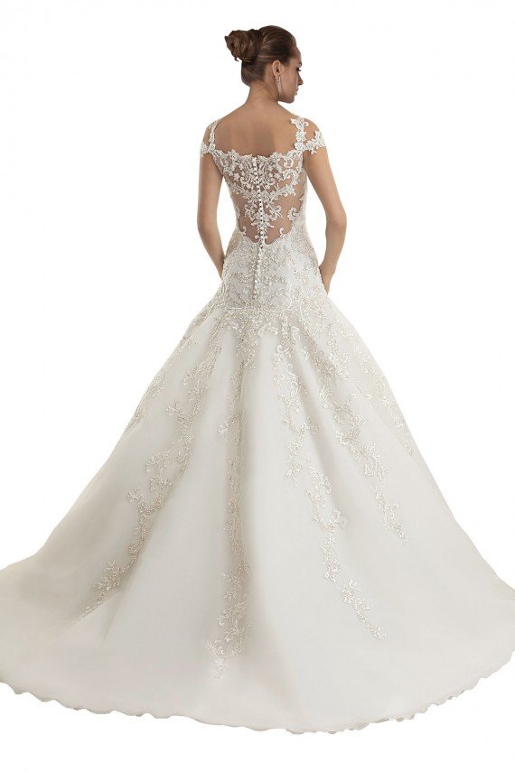 Affordable Off the Shoulder Mermaid Lace Tulle Wedding Dress
