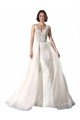 Affordable Sweetheart Fit and Flare Tulle Lace Wedding Dress