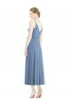Affordable Short Tea Length Chiffon Bridesmaid Dress