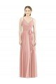 Affordable Romantic Full length Long Chiffon Bridesmaid Dress