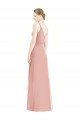 Affordable Romantic Full length Long Chiffon Bridesmaid Dress