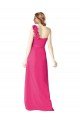 Affordable Full Length One Shoulder Chiffon Bridesmaid Dress