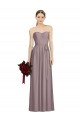 Affordable Sweetheart Neckline Long Full Length Chiffon Bridesmaid Dress