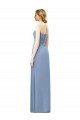 Affordable Strapless Long Chiffon Bridesmaid Dress with Sweetheart Neckline