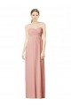 Affordable Long Chiffon Sweetheart Bridesmaid Dress with Twist Bodice