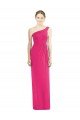 Affordable One Shoulder Long Chiffon Bridesmaid Dress