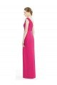 Affordable One Shoulder Long Chiffon Bridesmaid Dress