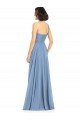 Affordable One Shoulder Long Chiffon Bridesmaid Dress with Sweetheart Bodice