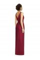 Affordable Draped V-Neck Cocktail Length Chiffon Bridesmaid Dress