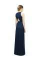 Affordable Sleek Halter Neck Chiffon Bridesmaid Dress 