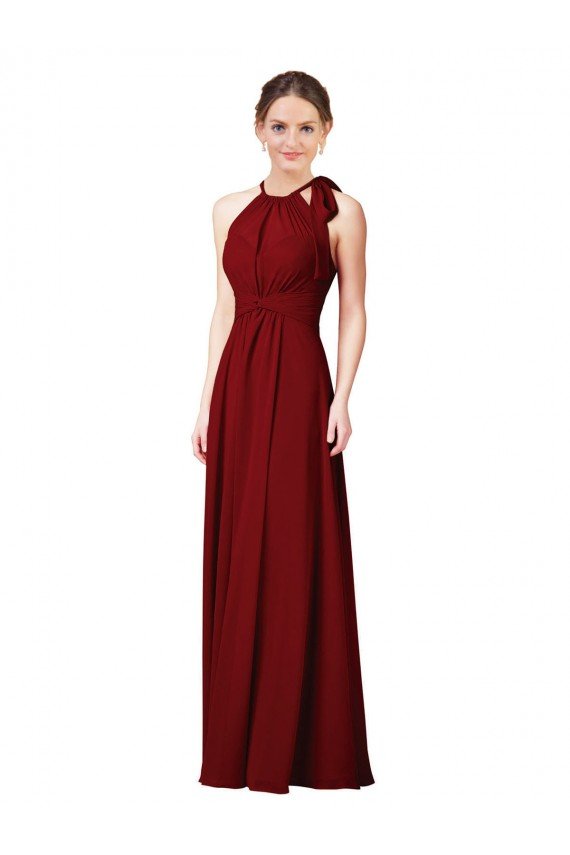 Affordable Luxe Chiffon Bridesmaid Dress with Open Slit In the Back