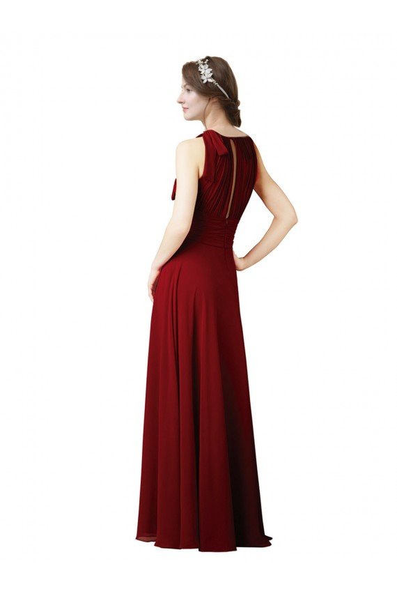 Affordable Luxe Chiffon Bridesmaid Dress with Open Slit In the Back