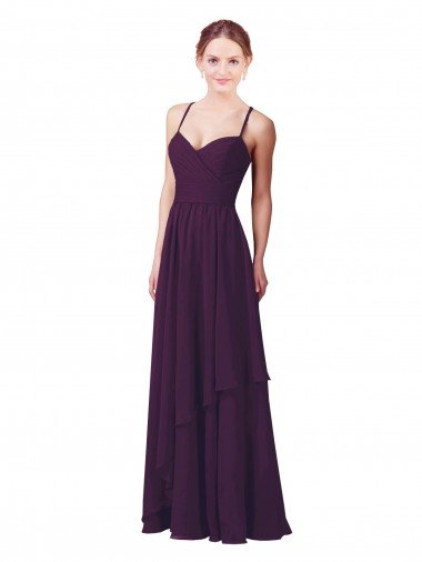 Affordable Roman Style Luxe Chiffon Bridesmaid Dress
