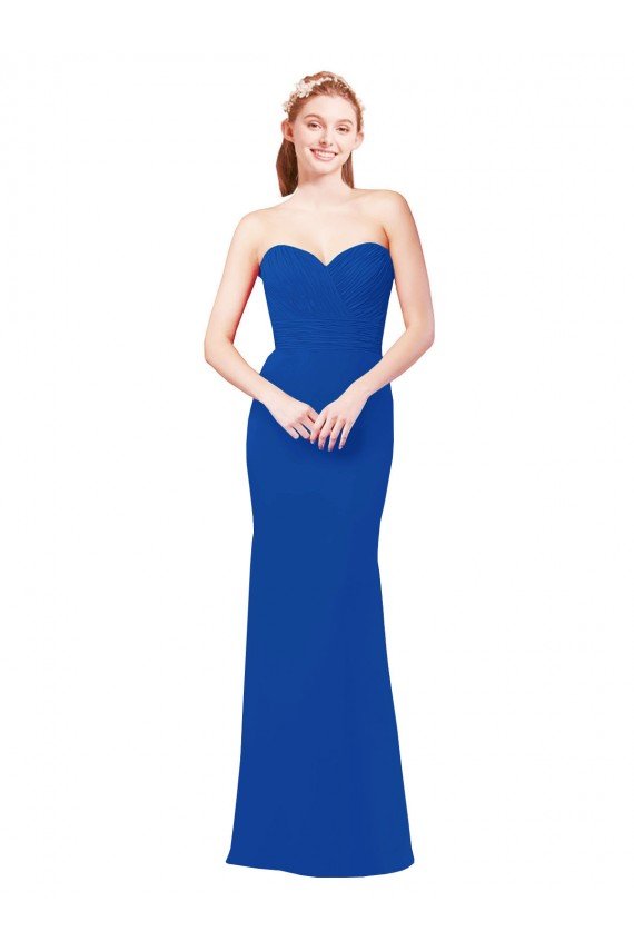 Affordable Elegant Chiffon Bridesmaid Dress with Matching Tie