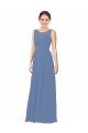 Affordable Luxe Chiffon Bridesmaid Dress with Illusion and Sweetheart Neckline