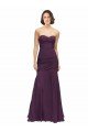 Affordable Full Length Chiffon Bridesmaid Dress with Sweetheart Neckline and Ruffles
