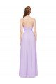 Affordable Strapless Mermaid Chiffon Bridesmaid Dress WITH High Side Slit and Ruffles