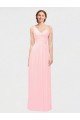 Affordable One Shoulder Twisted Waist Sweetheart Chiffon Bridesmaid Dress