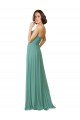 Affordable Spaghetti Straps Sweetheart A-Line Chiffon Bridesmaid Dress