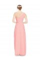 Affordable One Shoulder Sweetheart Neckline Long Chiffon Bridesmaid Dress