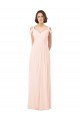 Affordable Chiffon Sweetheart Bridesmaid Dress with An Illusion Overlay