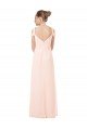 Affordable Chiffon Sweetheart Bridesmaid Dress with An Illusion Overlay