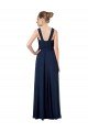 Affordable Long Chiffon Bridesmaid Dress V-Neck Top