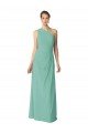 Affordable Long Chiffon One Shoulder Full Length Bridesmaid Dress