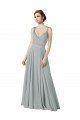 Affordable Figure Flattering Chiffon Bridesmaid Dress with Beaded Detail