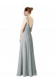 Affordable Figure Flattering Chiffon Bridesmaid Dress with Beaded Detail