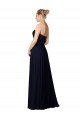 Affordable Long Chiffon Sweetheart Neckline Bridesmaid Dress with Beading