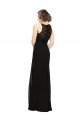 Affordable Sheath Beaded and Embroidered Bridesmaids Dress with Lace Bodice and Chiffon Skirt