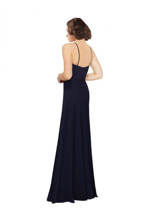 Affordable Chiffon Bridesmaids Dress with Scoop Neckline