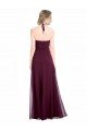 Affordable Full Length Chiffon Bridesmaid Dress with Halter Top