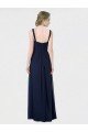 Affordable Long Chiffon Bridesmaid Dress with Sweetheart Neckline and Shoulder Straps