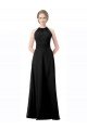 Affordable Full Length Chiffon Sweetheart Bridesmaid Dress with An Illlusion Overlay