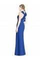 Affordable Criss Cross Low Back Halter Chiffon Bridesmaid Dress