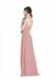 Affordable Daped A-Line Chiffon Bridesmaid Dress with Pleated Sweetheart Bodice