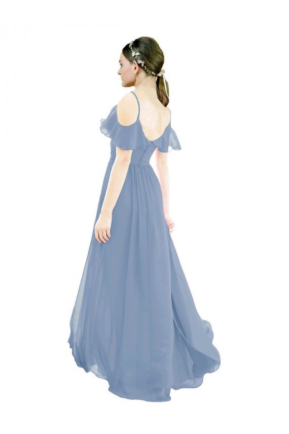Affordable Pleated One Shoulder A-Line Chiffon Bridesmaid Dress