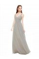 Affordable Chiffon Bridesmaid Dress with Ruched Draped Bodice