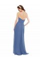 Affordable Classic Strapless Bridesmaids Dress with Draped Sweetheart Bodice and Side Slit