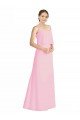 Affordable Spaghetti Straps A-Line Chiffon Bridesmaid Dress Low Back