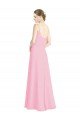 Affordable Spaghetti Straps A-Line Chiffon Bridesmaid Dress Low Back