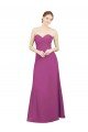 Affordable Sweetheart Neckline Pleated Chiffon Bridesmaid Dress with Low Back