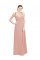 Affordable Ruched Sweetheart Halter Neckline Chiffon Bridesmaid Dress with Tie Open Back